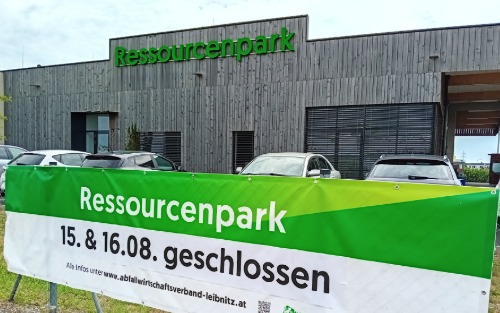 Ressourcenparks geschlossen