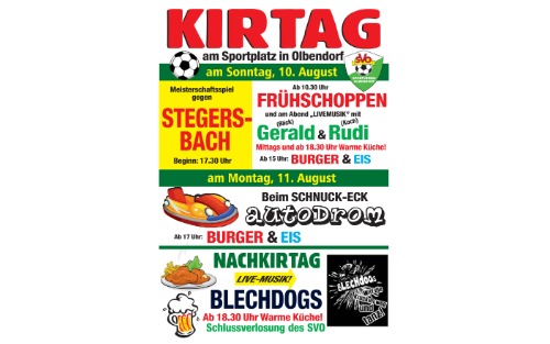 10.08.2025 Kirtag in Olbendorf, Sportanlage Olbendorf