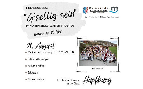 21.08.2025 G'sellig sein, Martin Zeillergarten