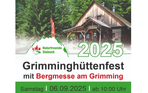Grimminghüttenfest mit Bergmesse am Grimming
