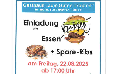 Burger- & Spare-Ribs-Essen