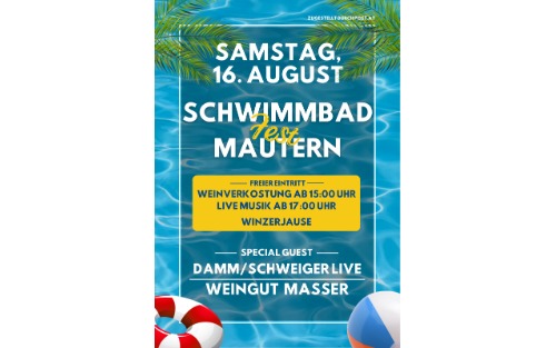 16.08.2025 Schwimmbadfest, Alpenbad Mautern
