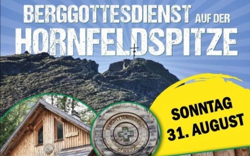 31.08.2025 Berggottesdienst auf der Hornfeldspitze, Hornfeldspitze / Bergrettungshütte