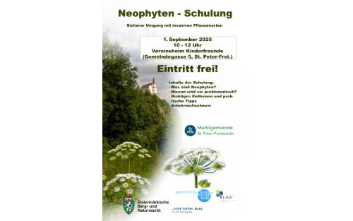 Einladung zur Neophyten-Schulung – Sicherer Umgang mit invasiven Pflanzenarten