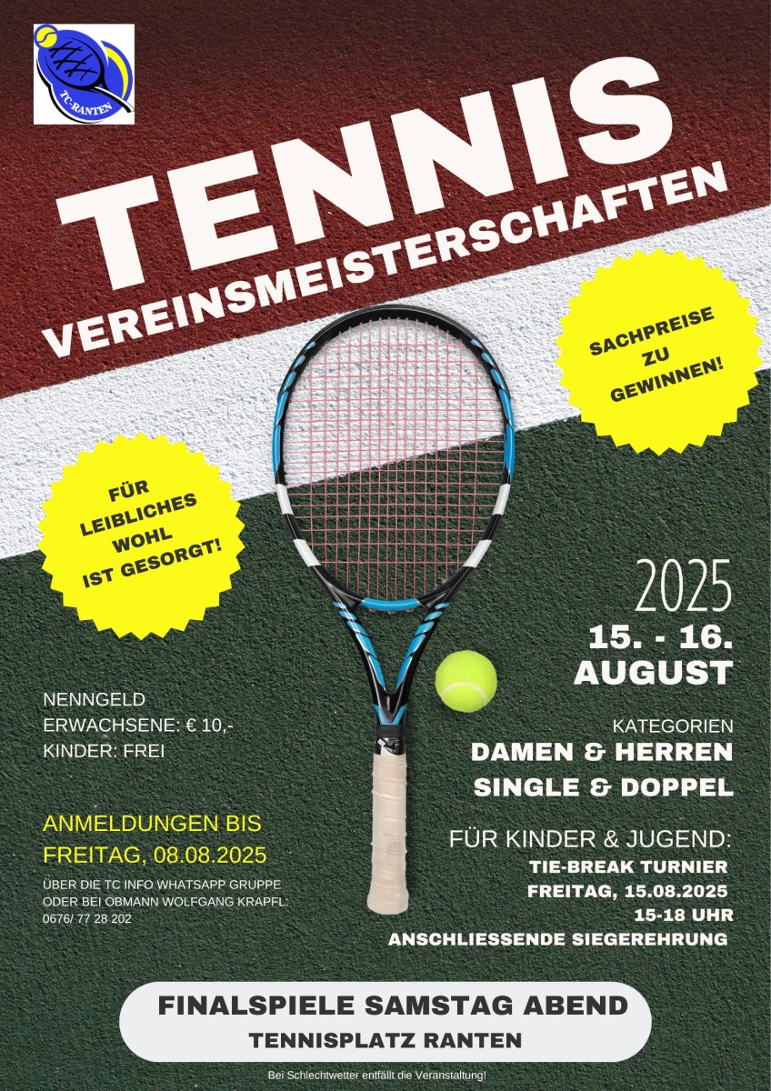 15.08.2025 Tennis Vereinsmeisterschaften, 