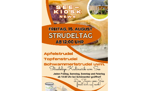15.08.2025 Seekiosk NEWS - Strudeltag, Seekiosk