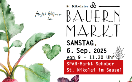 06.09.2025 Bauernmarkt, SPAR-Markt Schober