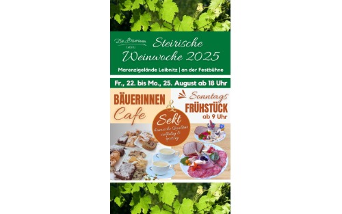 22.08.2025 Steirische Weinwoche 2025, Marenzigelände Leibnitz an der Festbühne