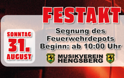 120 Jahrfeier Festakt Segnung des Feuerwehrdepots