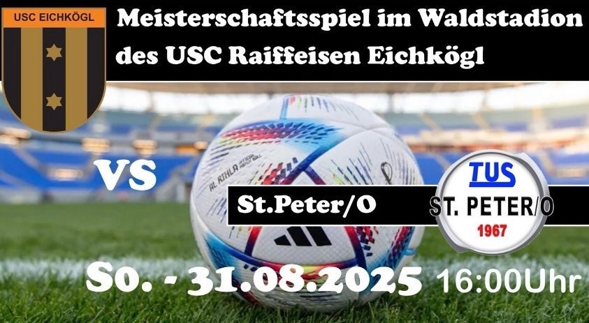31.08.2025 USC Eichkögl Heimspiel gegen St. Peter/O, 