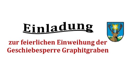 05.09.2025 Einweihung Geschiebesperre Graphitgraben, Teichen