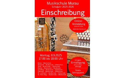 08.09.2025 Einschreibung Musikschule, Musikschule Scheifling