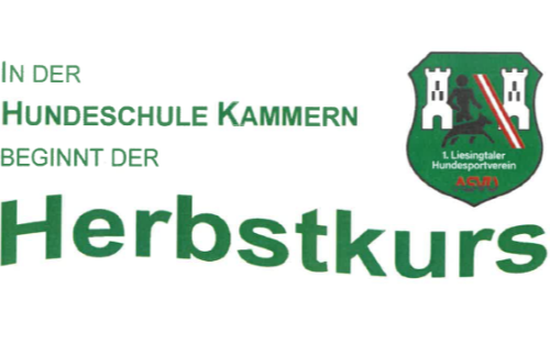 Herbstkurs in der Hundeschule Kammern