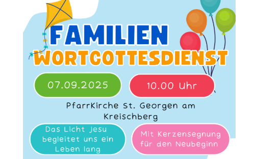 07.09.2025 Familienwortgottesdienst, Pfarrkirche St. Georgen