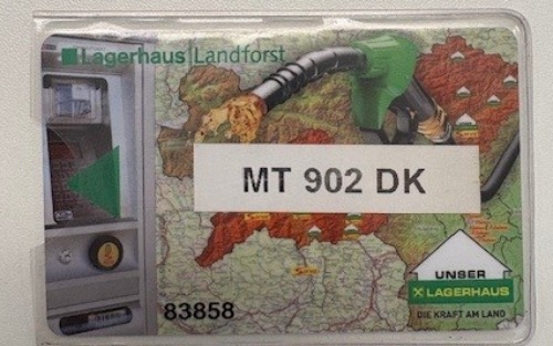 Tankkarte gefunden