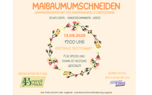 Maibaumumschneiden der Lj Oberzeiring