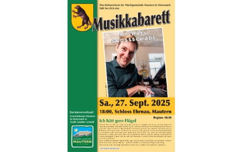 27.09.2025 Schloss Ehrnau: Kabarettabend mit Michael Großschädl, Schloss Ehrnau
