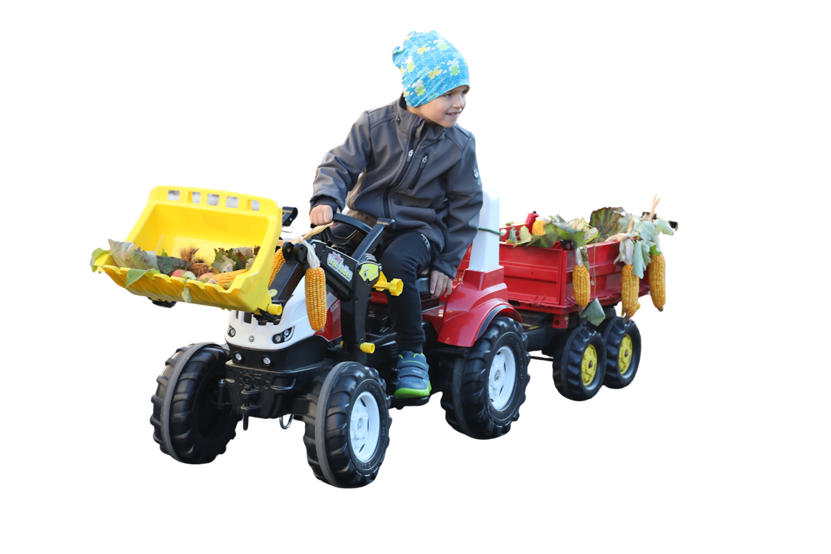 Pfarre Wildon – Kinderfahrzeuge beim Festzug zum Erntedank