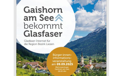 09.09.2025 Bürgerversammlung: Glasfaserausbau in Gaishorn, MZS