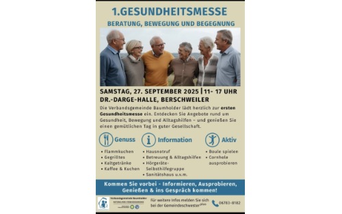 Erste Gesundheitsmesse in der Verbandsgemeinde - ein Tag für unsere Seniorinnen und Senioren!