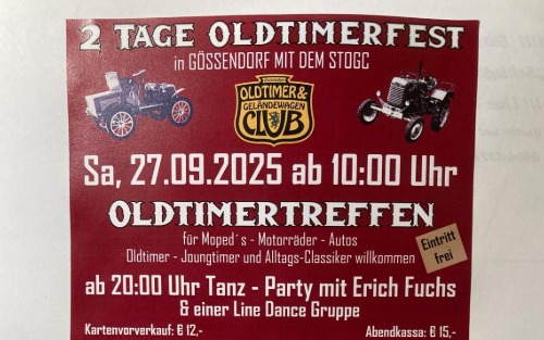 2 Tage Oldtimerfest in Gössendorf