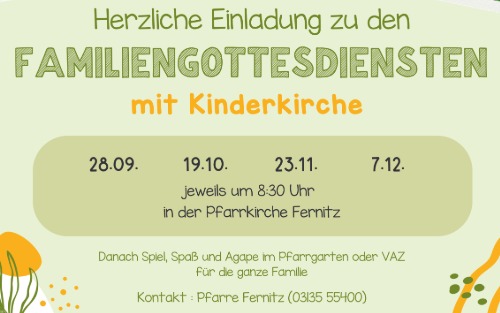 Familiengottesdienst mit Kinderkirche