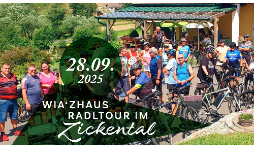 WIA’ZHAUS RADLTOUR durchs Zickental – Genuss auf zwei Rädern!
