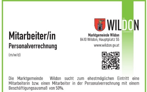 Stellenausschreibung - Mitarbeiter/in für Personalverrechnung (m/w/d)