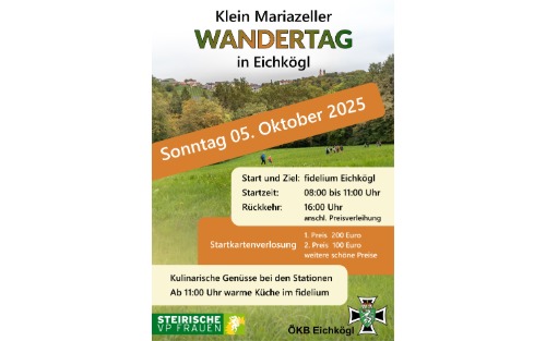 Klein Mariazeller Wandertag in Eichkögl