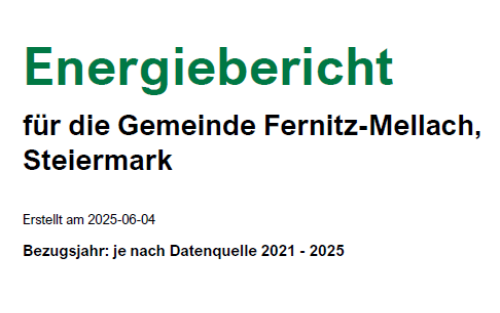Energiebericht der Gemeinde Fernitz-Mellach