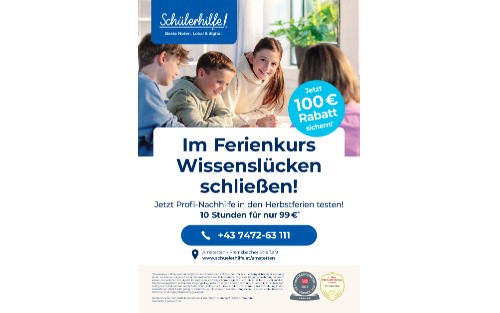 Schülerhilfe - Ferienkurs Wissenslücken schließen
