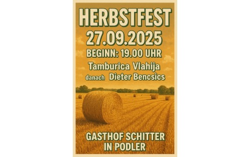 27.09.2025 Herbstfest, Gasthof Schitter in Podler