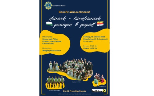 Benefiz Wunschkonzert - Lions Club Murau