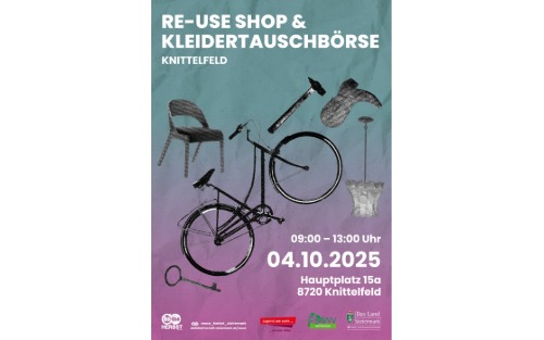 04.10.2025 Re-Use Shop & Kleidertauschbörse, Hauptplatz Knittelfeld