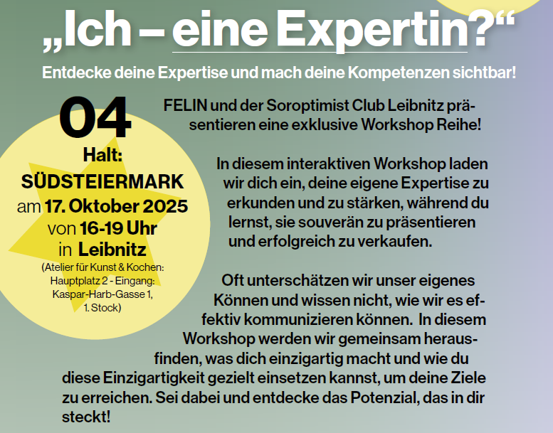 Workshop „Ich – eine Expertin?“