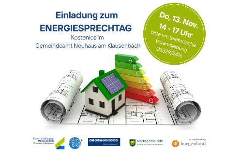 EINLADUNG ZUM KOSTENLOSEN ENERGIESPRECHTAG AM 13.11.2025