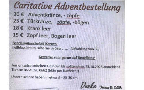 Caritative Adventbestellung