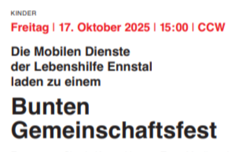 Buntes Gemeinschaftsfest ...