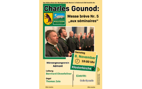 Kulturreferat: Konzert MGV Admont 
