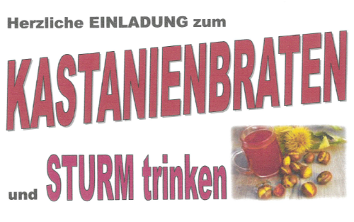 11.10.2025 Kastanienbraten und Sturm trinken, GH Happer