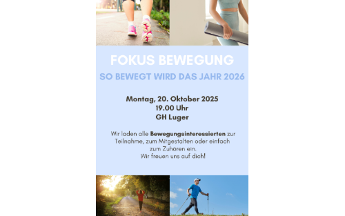 FOKUS BEWEGUNG: So bewegt wird das Jahr 2026
