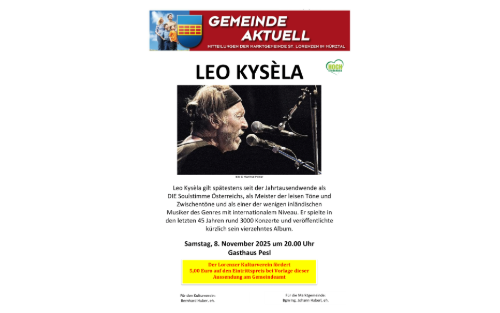 Gemeinde aktuell - Leo Kysèla