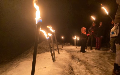Silvester-Fackellauf des USV Predlitz-Turracher Höhe