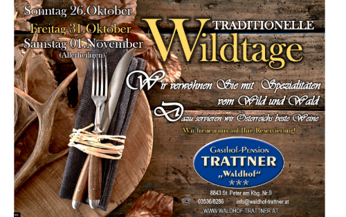 26.10.2025 Wildtage im GH Trattner, GH Trattner