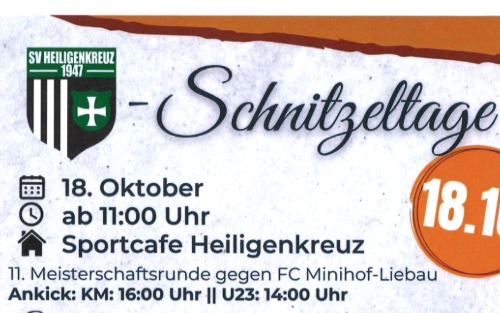 18.10.2025 HSV - Schnitzelztage, Waldstadion Heiligenkreuz i,L.