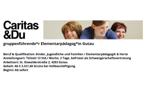 Stellenausschreibung
