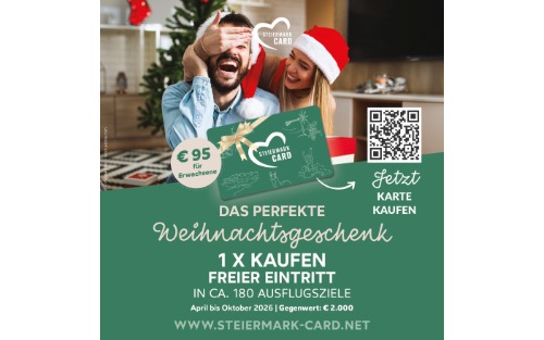 Steiermark-Card als Weihnachtsgeschenk