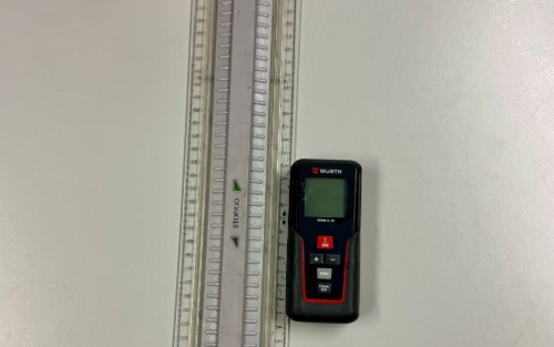 Fundsache: Messgerät u. technisches Lineal