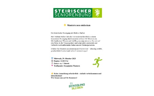 20.10.2025 Seniorenbund: historischer Rundgang 