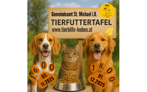 Tierfuttertafel & Beratung durch den Verein Idefix Tierhilfe Leoben